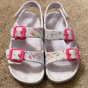 Children’s Place Size 8 Rainbow Speckled Sandals- perfect with an Easter dress!
